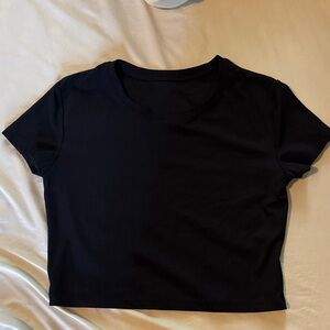 Paragon Black CloudRib Short Sleeve Crop L